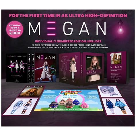 megan 4k|M3gan Collectors Edition 4K Ultra HD Steelbook 4K